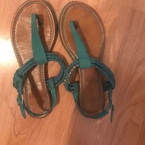 Turquoise sandals